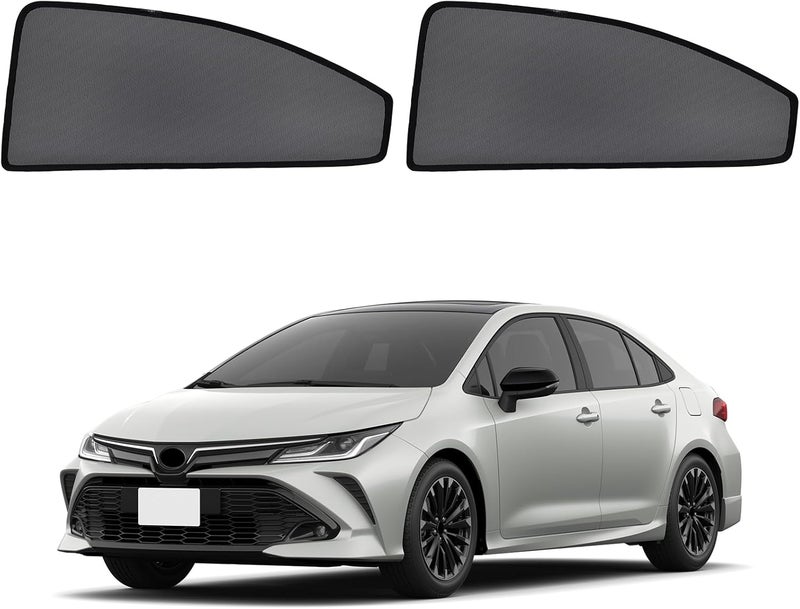 KOCZIL Car Window Shades for 2019-2024 Corolla Sedan (Not Fit Touring/Hatchback/Cross) - Rear Side Sun Shade for Baby, Breathable Mesh Car Privacy Covers, UV Protection & Heat Insulation (2PCS) - Image 1